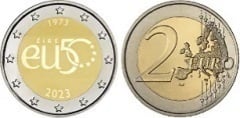 2 euro (50th Anniversary of accession to the European Union) from Ireland