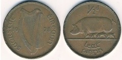 1/2 penny from Ireland