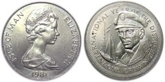 1 crown (International Year of Disabled Persons - Sir Francis Chichester) from Isle of Man