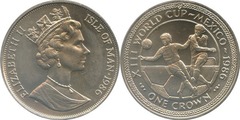 1 crown (XIII Football World Cup - Mexico 1986 - Center) from Isle of Man