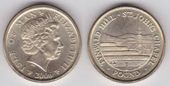 1 pound (Capilla de St. John) from Isle of Man