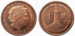 1 penny from Isle of Man