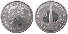 10 pence (Chicken Rock Lighthouse) from Isle of Man