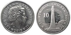 10 pence (Faro de Chicken Rock) from Isle of Man
