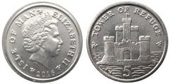5 pence (Tower of Refuge) from Isle of Man