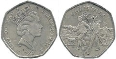 50 pence (Christmas) from Isle of Man