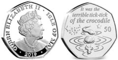 50 pence (90th Anniversary of Peter Pan - Crocodile) from Isle of Man