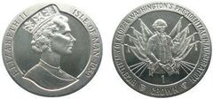 1 crown (200 Aniversario del Presidente George Washington) from Isle of Man
