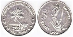 5 cents from Cocos (Keeling) Islands