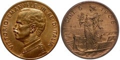 5 centesimi (Vittorio Emanuele III) from Italy