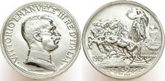 2 lire (Vittorio Emanuele III) from Italy