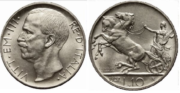 Photo of 10 lire (Vittorio Emanuele III)
