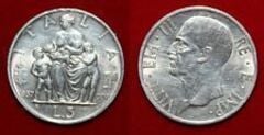 5 lire (Vittorio Emanuele III) from Italy