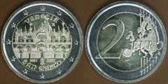 2 euro (400 Aniversario de la Finalización de la Basílica de San Marcos, Venecia) from Italy