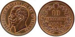 10 centesimi (Vittorio Emanuele II) from Italy