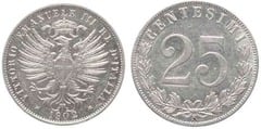 25 centesimi (Vittorio Emanuele III) from Italy