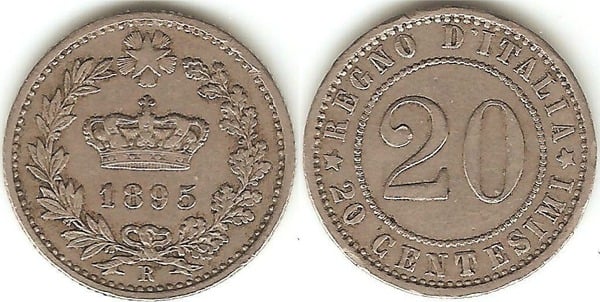 Photo of 20 centesimi (Umberto I)