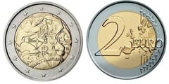 2 euro (60 Aniversario de la Declaración Universal de los Derechos Humanos) from Italy