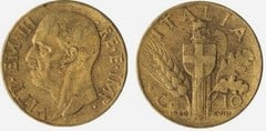 10 centesimi (Vittorio Emanuele III) from Italy