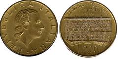 200 lire (100 Aniversario de la Conciliación del Estado) from Italy