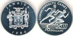 10 dollars (XIII Commonwealth Games) from Jamaica