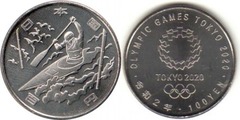 100 yenes (XVI Olympic Games - 3 issue - Canoeing) from Japan