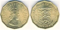 1/4 shilling (900 Aniversario de la Batalla de Hastings) from Jersey