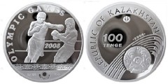 100 tenge (2008 Olympic Games-Boxing) from Kazakhstan