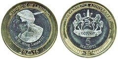 5 maloti (50th Anniversary of Independence) from Lesotho