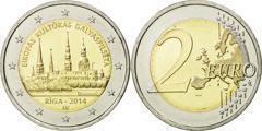 2 euro (Riga, Capital Europea de la Cultura) from Latvia