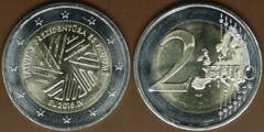 2 euro (Presidencia Letona del Consejo de la Unión Europea) from Latvia