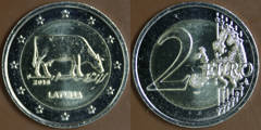 2 euro (Ganadería Lechera) from Latvia