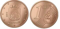 1 euro cent from Latvia