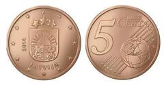 5 euro cent from Latvia