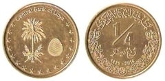 1/4 dinar from Libya