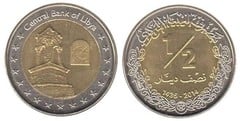 1/2 dinar from Libya