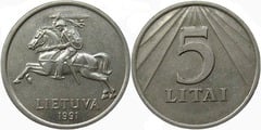 5 litai from Lithuania