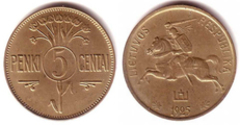 5 centai from Lithuania