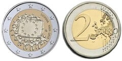 2 euro (30 Aniversario de la Bandera Europea) from Lithuania