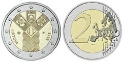 2 euro (100 Aniversario de la Fundación de los Estados Bálticos Independientes) from Lithuania