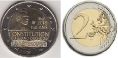 2 euro (150 Aniversario de la Constitución de Luxemburgo) from Luxembourg