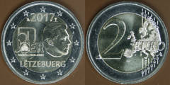 2 euro (50 Aniversario del Servicio Militar Voluntario en Luxemburgo) from Luxembourg