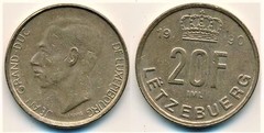 20 francs from Luxembourg