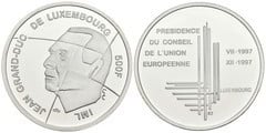 500 francs (Presidencia del consejo de la Unión Europea) from Luxembourg