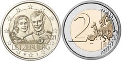 2 euro (40th Anniversary of the Wedding of Henri and Maria Theresa) from Luxembourg