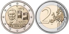 2 euro (50th Anniversary of the Luxembourg Flag) from Luxembourg