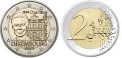 2 euro (175th Anniversary of the Chamber of Deputies) from Luxembourg
