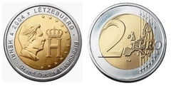 2 euro (Efigie y Monograma del Gran Duque Henri) from Luxembourg