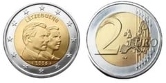 2 euro (25 Cumpleaños del Gran Duque Heredero Guillermo) from Luxembourg