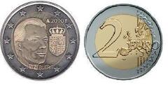 2 euro (Gran Duque Henri y Escudo de Armas) from Luxembourg